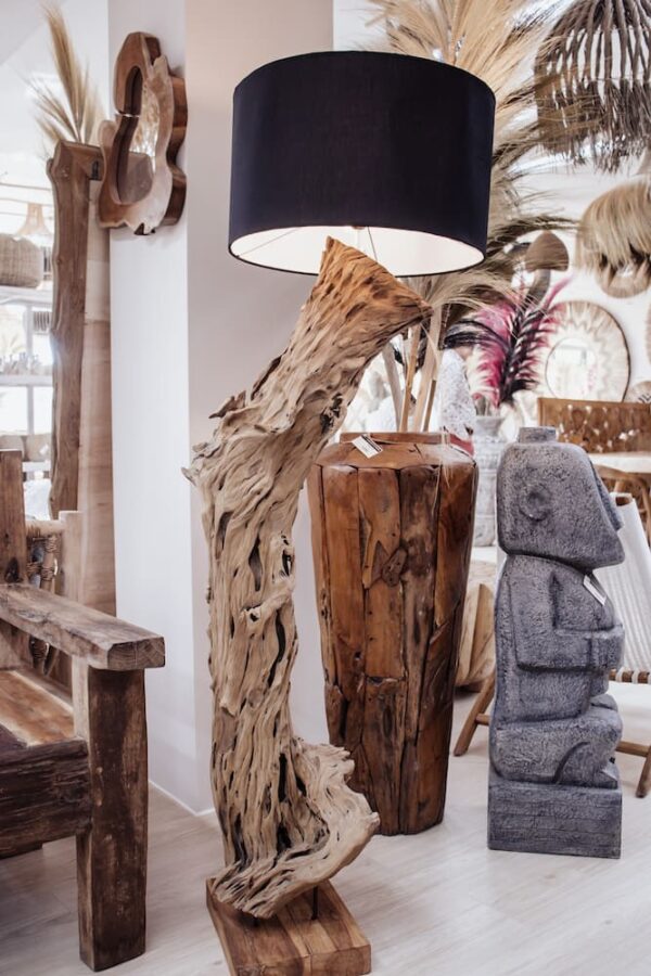 Lampe Racines Teck