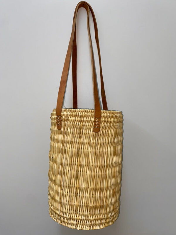 Panier Jonc Ance Cuir