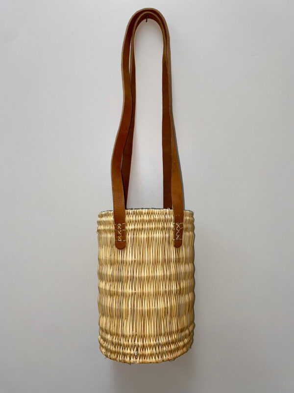 Panier Jonc Ance Cuir