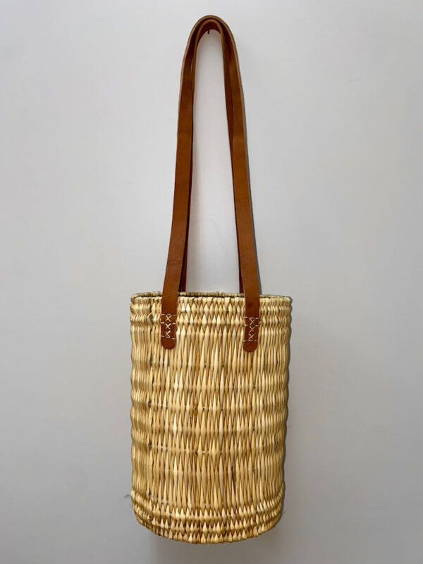 Panier Jonc Ance Cuir