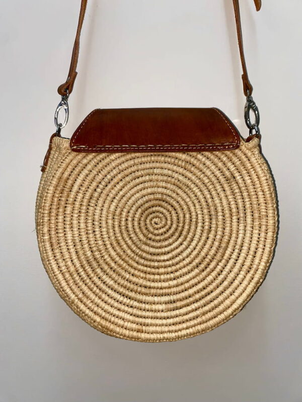 Sac Raphia Forme Rond