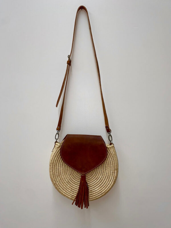 Sac Raphia Forme Rond