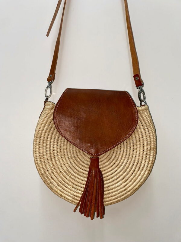 Sac Raphia Forme Rond